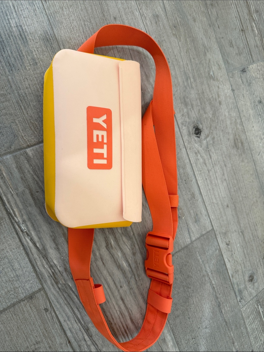 Yeti Pink, Yellow and Orange Crossbody Sling Bag